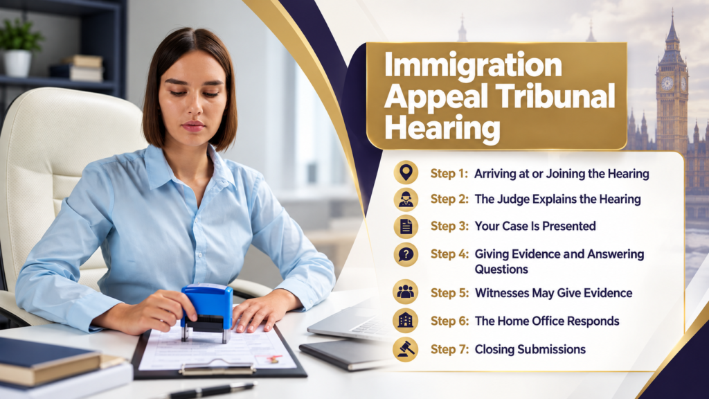 Immigration tribunal hearing process 